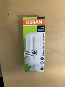 Osram Dulux 18w 840 4 Pin Triple Turn Compact Fluorescent Lamp - Cool White - Picture 1 of 2
