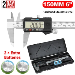 Earest 6'' LCD Digital Vernier Caliper Micrometer Measure Tool Gauge Ruler 150mm