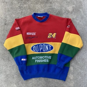 Sudadera Chase Authentics Jeff Gordon Dupont L NASCAR #24 Arco Iris De Colección Y2K - Imagen 1 de 6