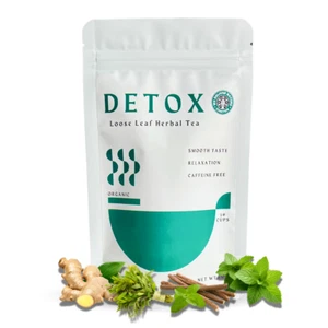 Té Detox - ¡Delgado! ¡Limpieza! Sabor ligero y refrescante, té de hierbas orgánico - Imagen 1 de 9