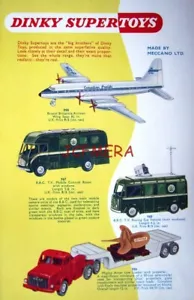 1960 Dinky Toys BBC TV Vehicles, Low-Loader etc Advert Print : Original Model Ad - Picture 1 of 1