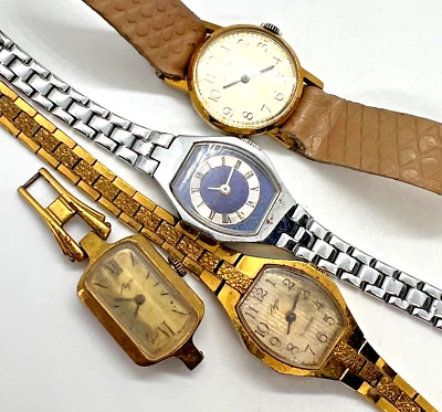 Vintage LUCH Watch Collection Ussr Women Soviet Wrist Military Retro Original - Image 1 of 4