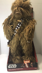 Disney Star Wars Talking Chewbacca 22" Plush Underground Toys Pre-Owned with Box