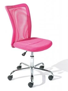 Kinderstuhl Kinderdrehstuhl BONNIE Bezug in pink, Fußkreuz Chrom - Bild 1 von 1