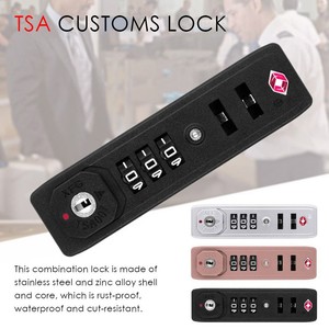 Anti-theft TSA007 3 Digit Combination Lock Safely Code Lock TSA Customs Lock