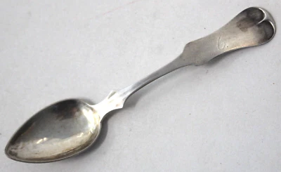 Antigua cuchara violín de plata moneda E & D Kinsey de 1800 15,4 gramos Foto 1 de 4