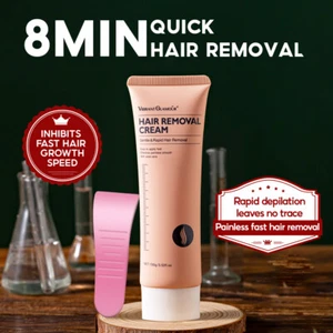 Hair Removal Cream For Men & women - Easy & Painless Depilator Stop Hair Growth - Picture 1 of 20