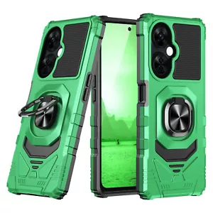 For OnePlus Nord N30 5G Case Armor Ring Magnetic Support Stand +Tempered Glass - Picture 1 of 34