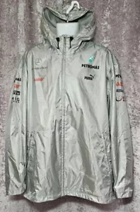 Official AMG Mercedes F1 Puma Hooded Team Jacket UK XXL 54 inch chest - Picture 1 of 15