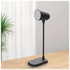 Led desk lamp with wireless charger, Bluetooth Speaker, Dimmable Table Black