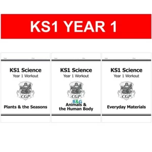 KS1 Year 1 Complete Science Workbooks 3 Books Bundle Ages 5-6 Cgp - Picture 1 of 12