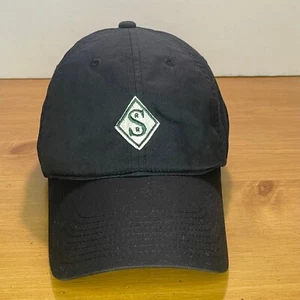 Nike Golf Swoosh Strapback Hat - Black with R-R Diamond Logo Dad Cap - Picture 1 of 15