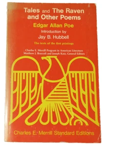 Tales and The Raven and Other Poems Edgar Allan Poe Charles Merrill Program 1969 - Picture 1 of 10