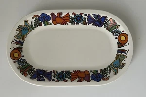 Villeroy & Boch ACAPULCO 9” Serving Platter /Tray Colored Doves Flowers - Imagen 1 de 6