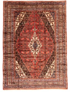 Traditional Vintage Hand-Knotted Carpet 8'6" x 11'9" Wool Area Rug - Picture 1 of 9