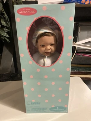 Madame Alexander Realistic Baby Face Doll Medium Brown Soft Body 19" New - Image 1 of 4