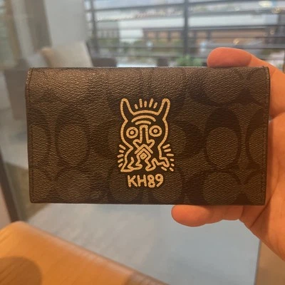 COACH brand Keith Haring Signature Canvas with Motif Universal Phone Case Nice!  - Image 1 of 3