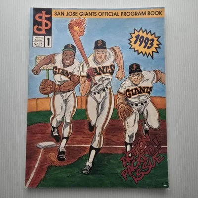 1993 San Jose Giants Program California League MiLB Baseball - Image 1 of 4