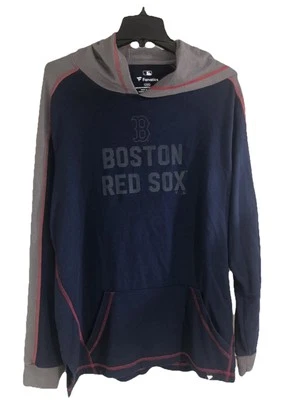 Boston Red Sox Adult Hoodie Extra Sz-LG Blue/Red Fanatics Pullover MLB Sweater - Image 1 of 4