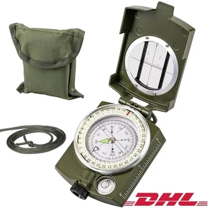 Bundeswehr Kompass Mit Etui Neu Armee Marschkompass Oliv Metallgehäuse Bw Army - Bild 1 von 16