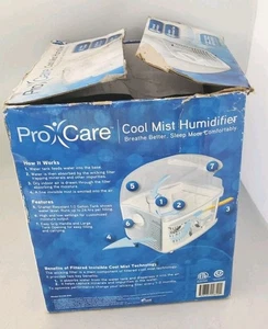 Pro Care Cool Mist Luftbefeuchter Modell PCCM-840 getestet und funktionsfähig 250 Quadratfuß 24 Stunden - Bild 1 von 5