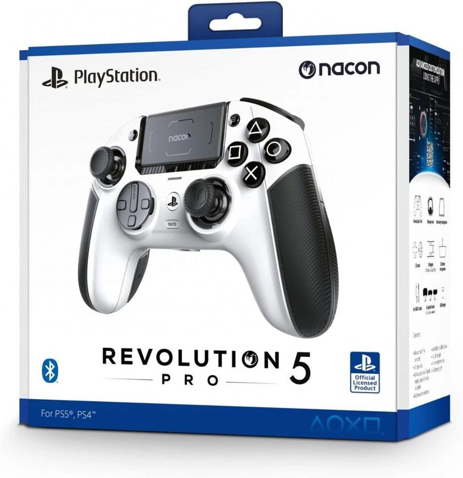Nacon PS5 Revolution 5 Pro Controller - White - Officially Licensed New - Image 1 of 1