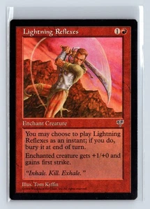 (4x) LIGHTNING REFLEXES – MTG Magic the Gathering Card – Mirage – Common - Picture 1 of 6