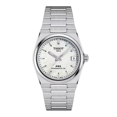 Tissot PRX Powermatic 80 White Mother of Pearl Unisex 35mm Watch T1372071111100 - Image 1 of 4