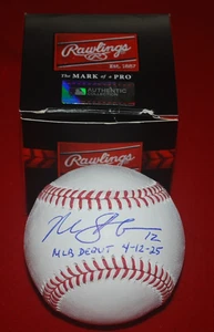 Oakland Athletics MAX SCHUEMANN Signed MLB BASEBALL PSA Witnessed COA 4C42449 - Picture 1 of 3
