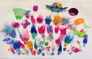 Hasbro DREAMWORKS Trolls Movie Dolls Figures Lot POPPY BRANCH COOPER SATIN DJ - Picture 1 of 3