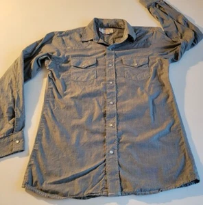 ruddock western shirt Boys 2XL Pearl snap. Grey EUC rodeo. Long sleeve (18-20) - Picture 1 of 6