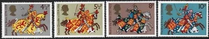 1974 Sg 958/961 Medieval Warriors MNH - Picture 1 of 2