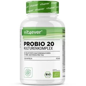 Bio Probio 20 Milchsäurebakterien - 180 Kapseln - 21 Mrd. Darm Probiotikum - Bild 1 von 7