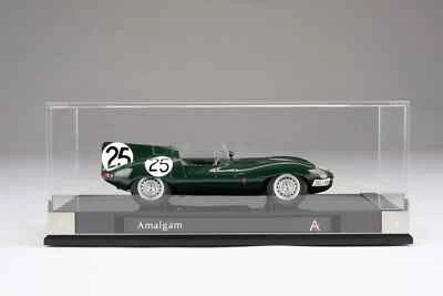 New Amalgam Jaguar D-Type Winner 12h Reims 1956 1:18 Model Car Green M5977 KidBX - Image 1 of 4