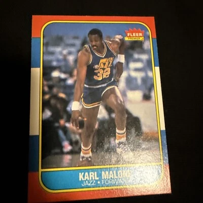 Fleer 1986-87 - #68 Karl Malone (RC) casi como nuevo  Foto 1 de 4