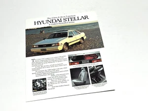 Folleto de hoja informativa Hyundai Stellar 1988 - Imagen 1 de 1