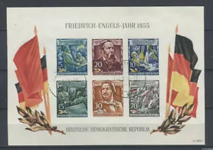 Deutschland - DDR : Engels Block von 1955 - gebraucht !!! - Bild 1 von 1