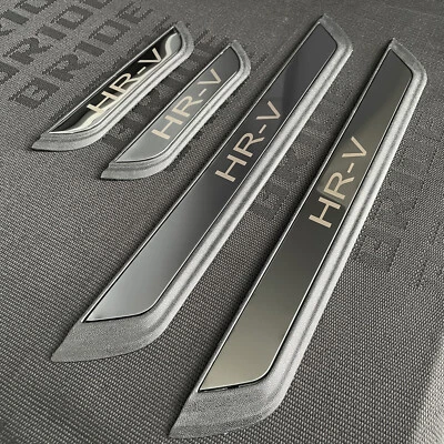 Protetor de placa de cobertura de soleira de porta de superfície espelhada para acessórios Honda HR-V - Imagem 1 de 4