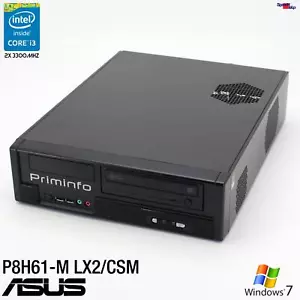 ORDENADOR PC ASUS P8H61-M LX2/CSM INTEL CORE i3 2120 Windows 7 10 puerto paralelo 3 - Imagen 1 de 6