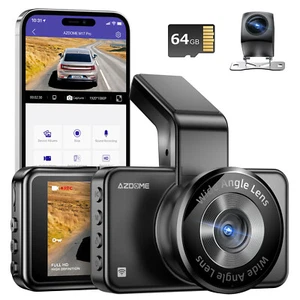 AZDOME Dash Cam 3" Car Camera 2K+1080P WiFi App Video DVR Recorder G-Sensor ADAS - Picture 1 of 9