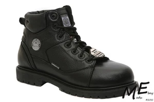 New Skechers Stedman Blaylock Leather Safety Toe Women Boots Sz 8 - 76547 - Picture 1 of 4