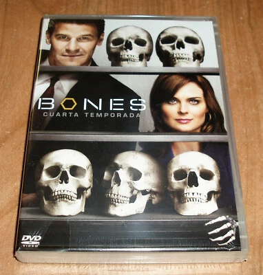 Bones 4ª Season Complete 6 Discs DVD 26 Episodes New (Sleeveless Open) R2 - Image 1 of 3