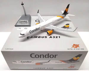 JFox Models 1-200 Airbus A321 Condor-Thomas Cook Reg D-AIAI with Stand - Picture 1 of 10