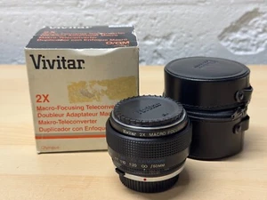 New Vivitar 2X Macro Focusing Teleconverter for Olympus OM (AH22) - Picture 1 of 3
