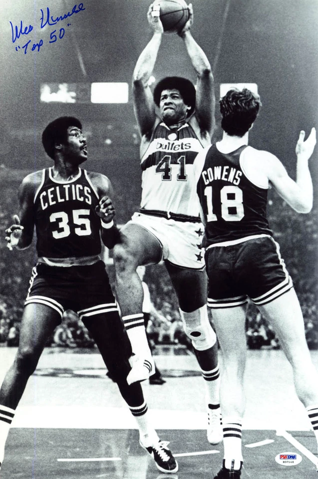 Wes Unseld SIGNED 12x18 Photo + TOP 50 Wahsington Bullets PSA/DNA AUTOGRAPHED - Image 1 of 1