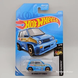 2017 Hot Wheels | '85 Honda City Turbo II | Blue | Nightburnerz 2/10 | #81 NEW - Picture 1 of 3