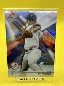 2018 TOPPS BOWMAN'S BEST REFRACTOR - LUIS SEVERINO NEW YORK YANKEES CHROME CARD - Bild 1 von 5
