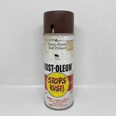 Vintage 1973 Rust-Oleum Damp-Proof Red Primer - 769 Spray Paint Can Small Scotty - Image 1 of 4