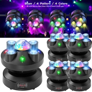 LED Moving Head Light Disco Ball Beam DJ Stage Lighting Pattern Effects RGBW DMX - Picture 1 of 15