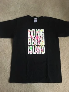 Long Beach Island, NJ T-Shirt, neu ohne Etikett, Medium, schwarz mit Farben, kostenloser Versand in den USA - Bild 1 von 1